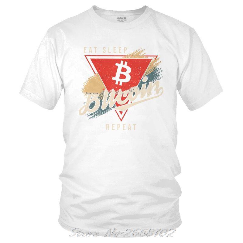 Bitcoin Vintage Eat Sleep T-Shirt