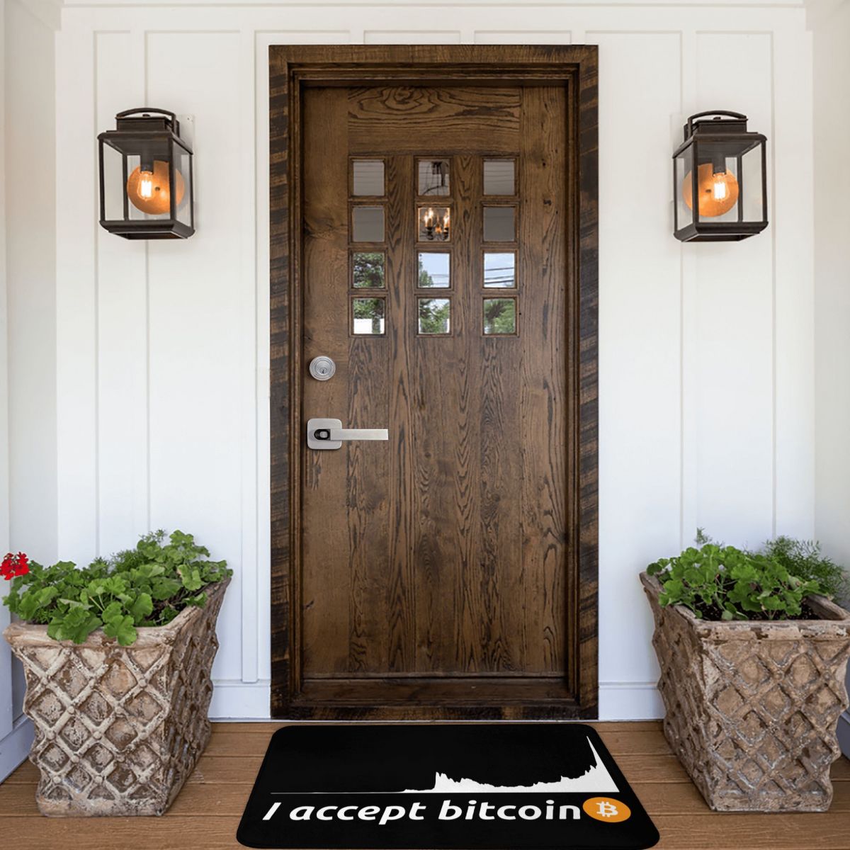 Bitcoin Logo Doormat Anti-slip Floor Rug