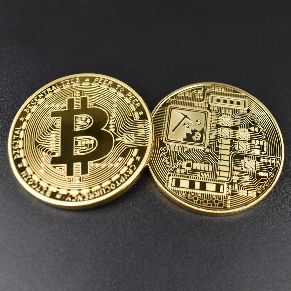 Bitcoin Coin With Showing Stand
