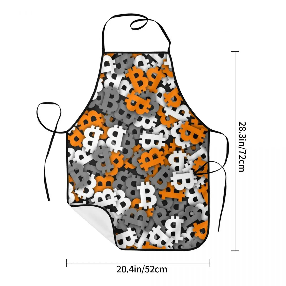 Bitcoin Urban Camouflage Funny Apron