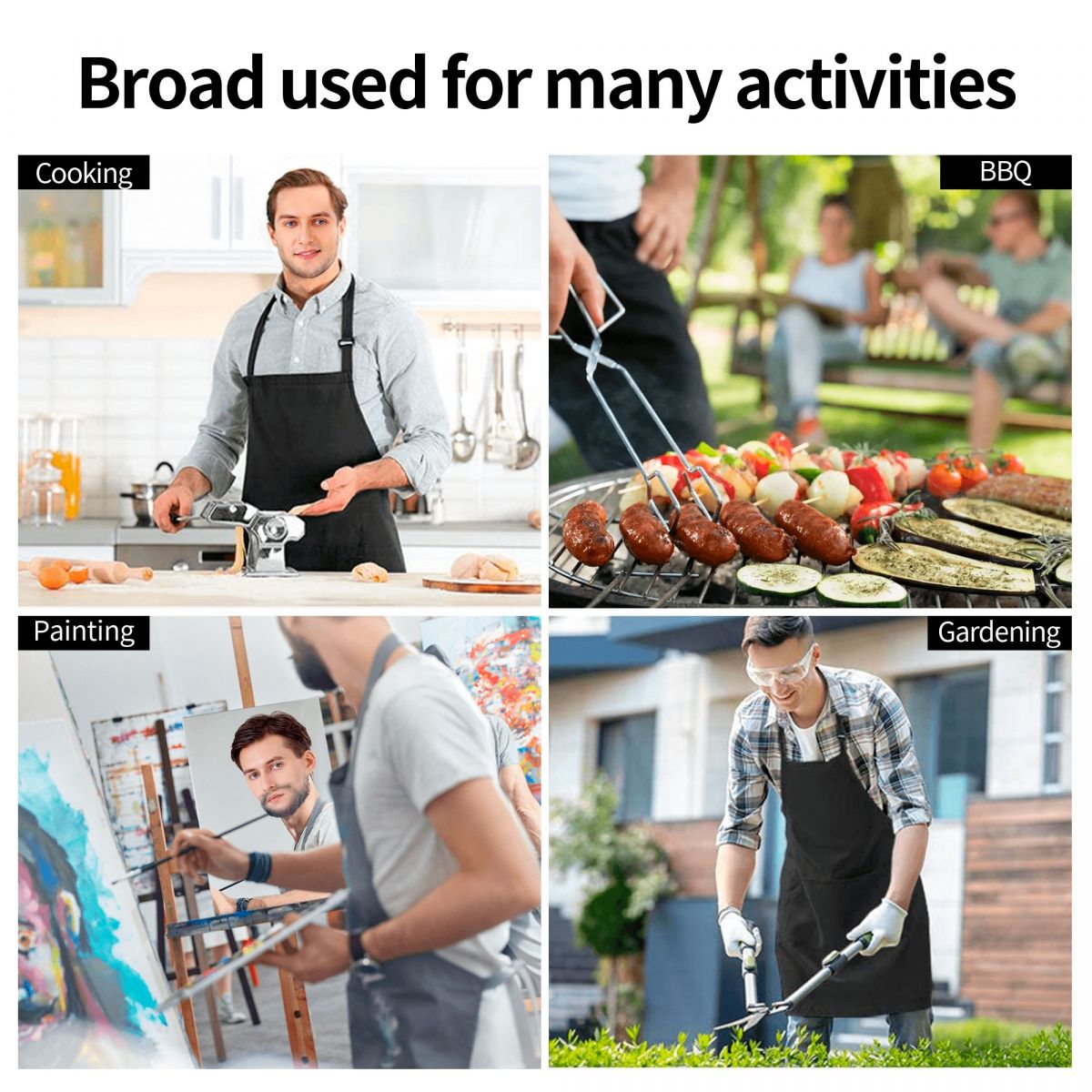 Bitcoin Urban Camouflage Funny Apron