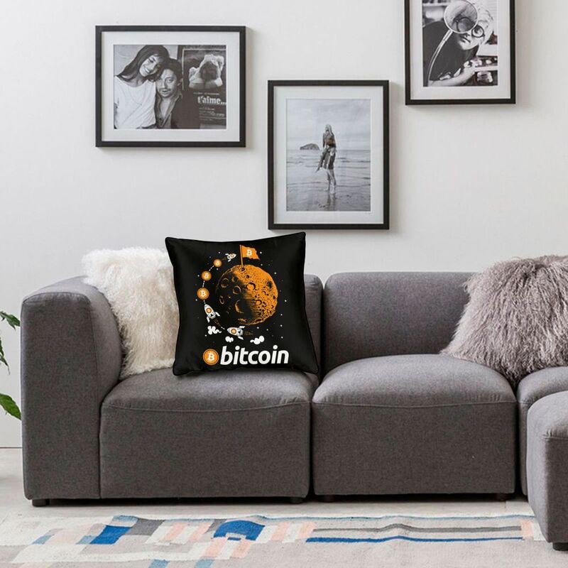 Bitcoin To The Moon Pillow Case