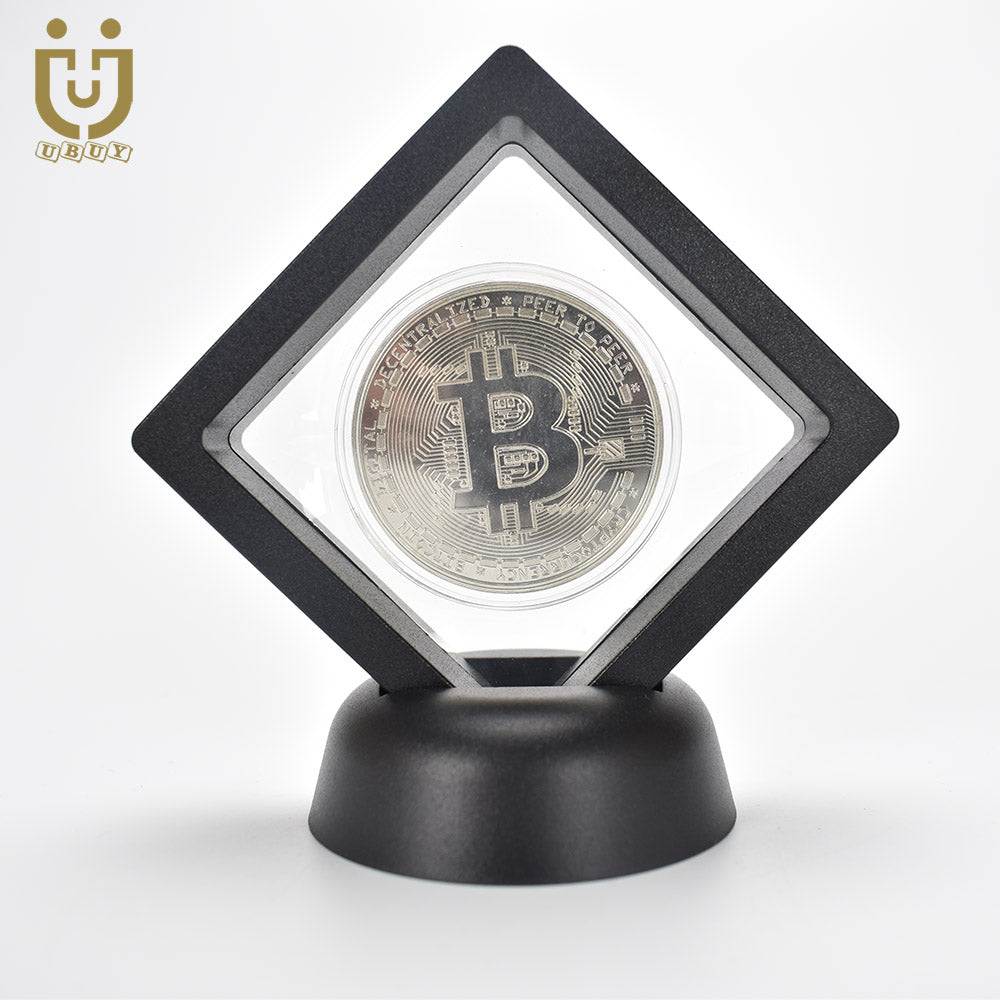 Bitcoin Coin With Showing Stand