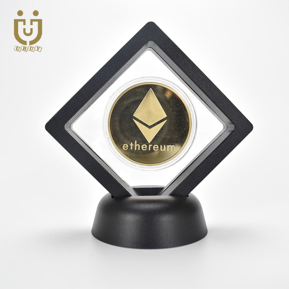 Bitcoin Coin With Showing Stand