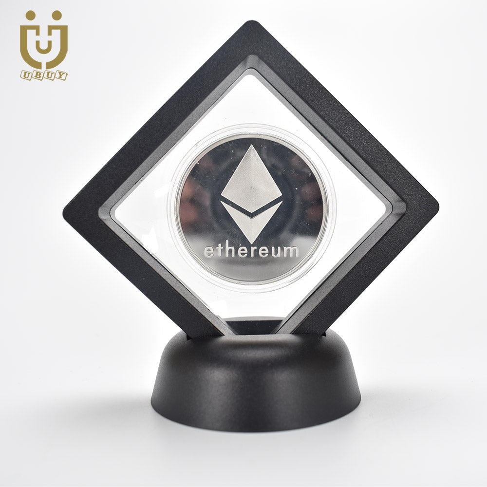 Bitcoin Coin With Showing Stand