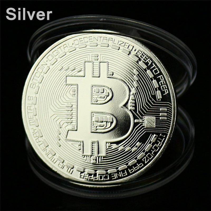 Bitcoin Art Collection Gold Plated Bitcoins