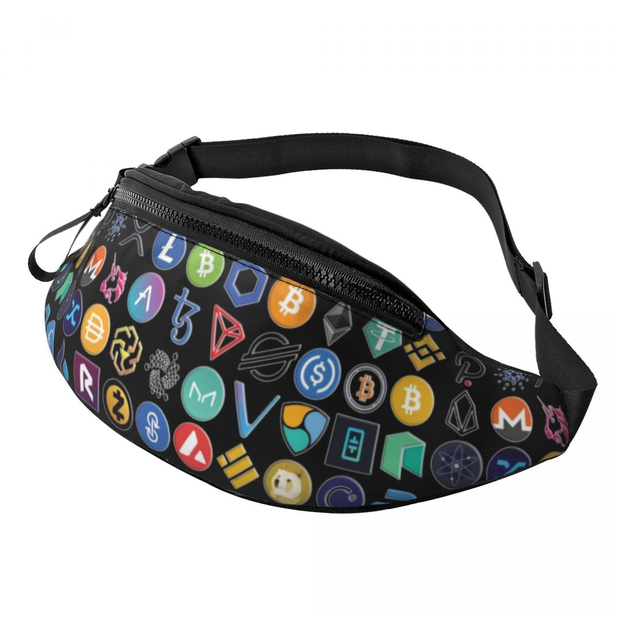 Cool In Crypto I Trust Bitcoin Fanny Pack for Cycling Camping