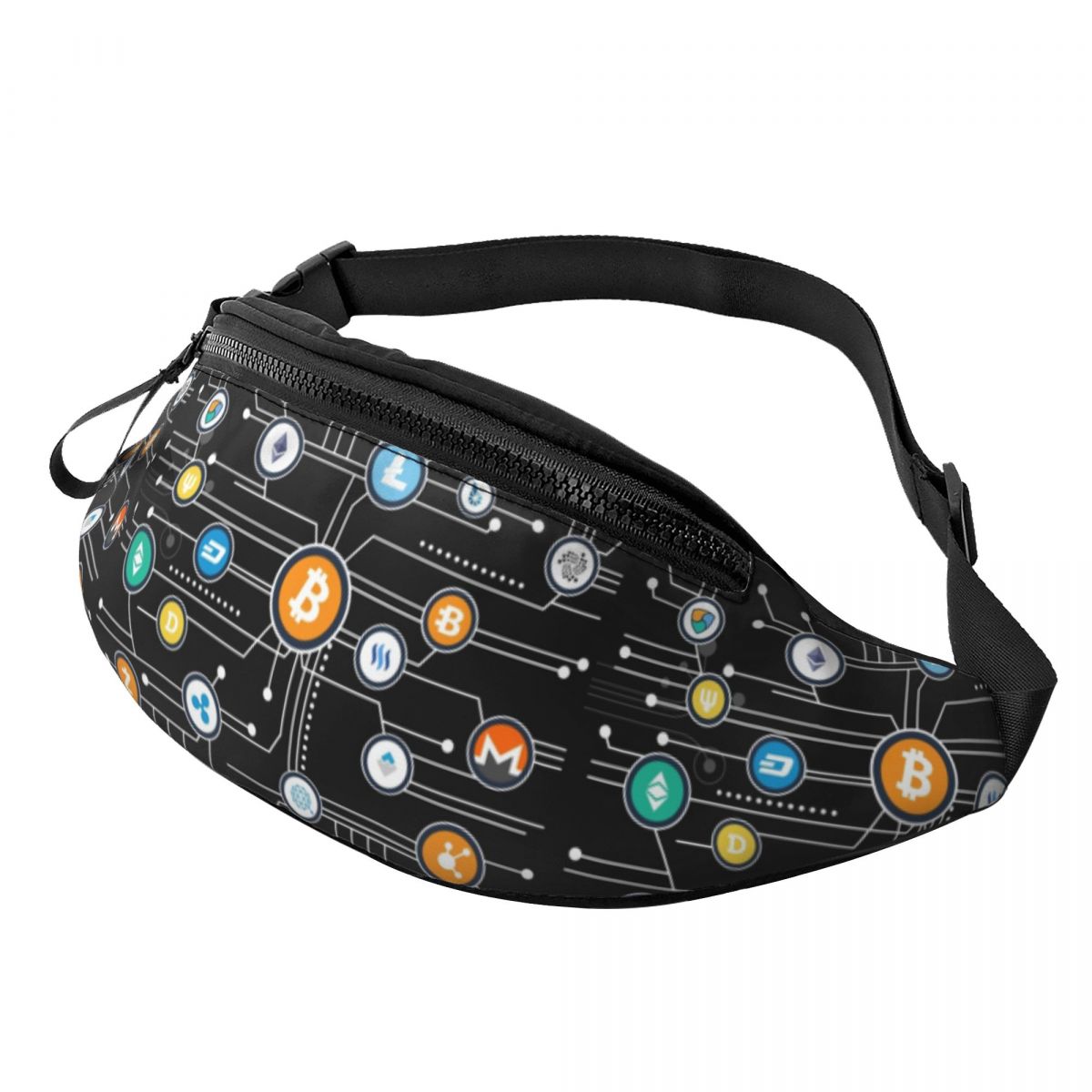Cool In Crypto I Trust Bitcoin Fanny Pack for Cycling Camping