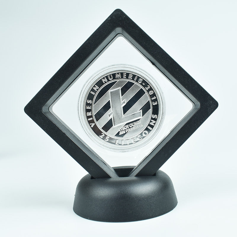 Bitcoin Coin With Showing Stand