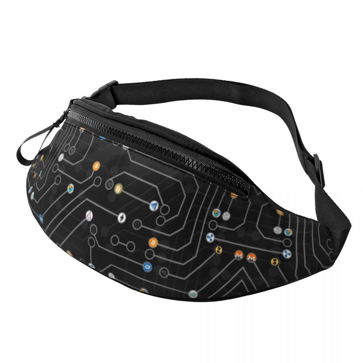 Cool In Crypto I Trust Bitcoin Fanny Pack for Cycling Camping
