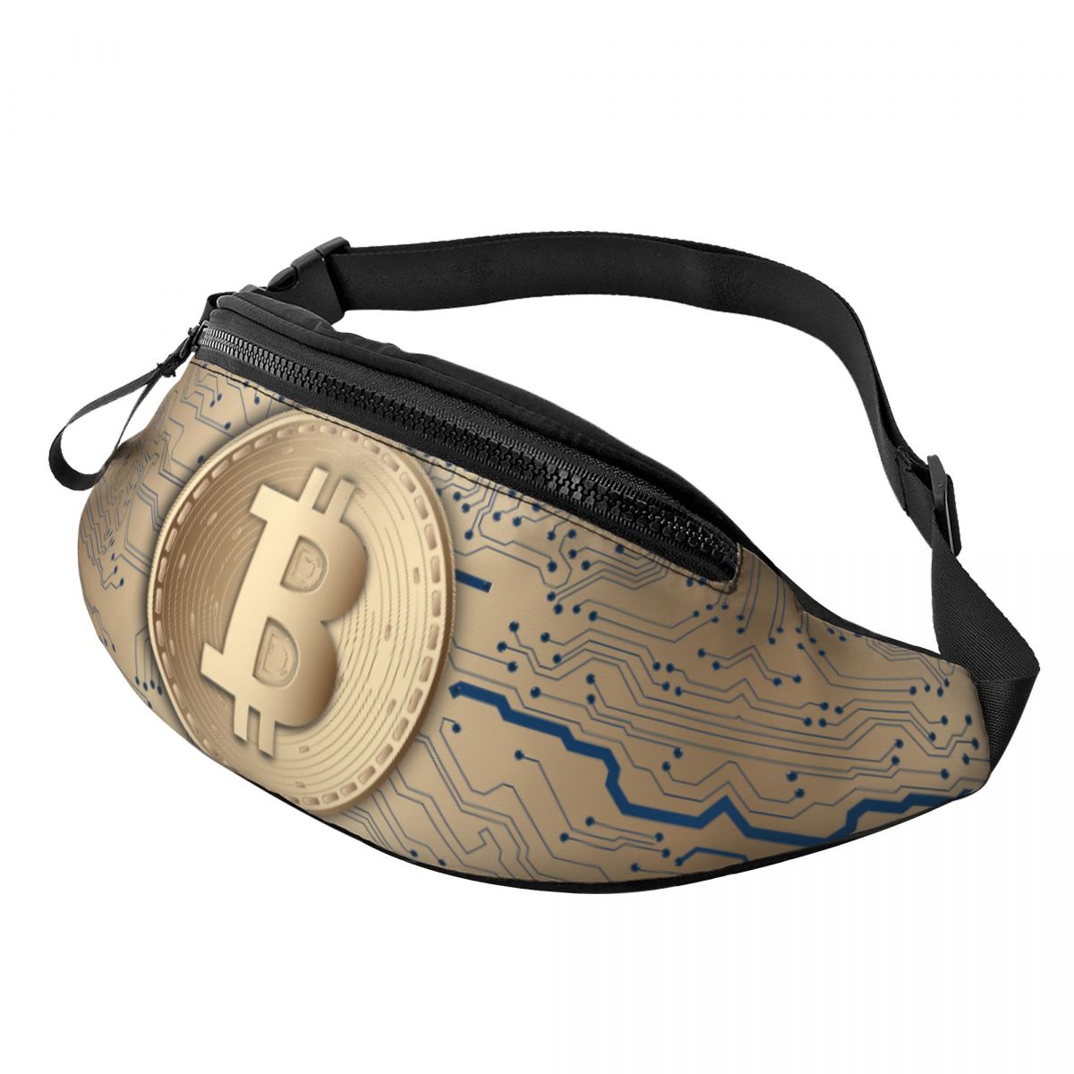 Cool In Crypto I Trust Bitcoin Fanny Pack for Cycling Camping