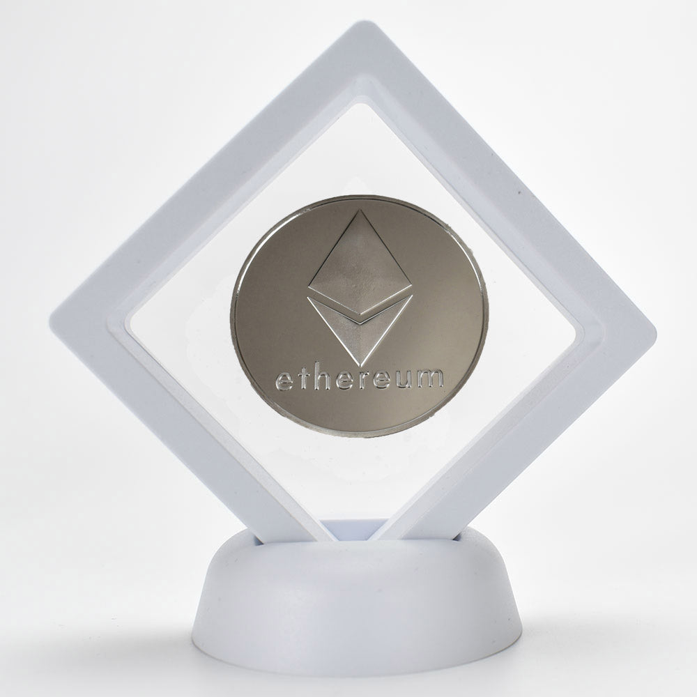 Bitcoin Coin With Showing Stand