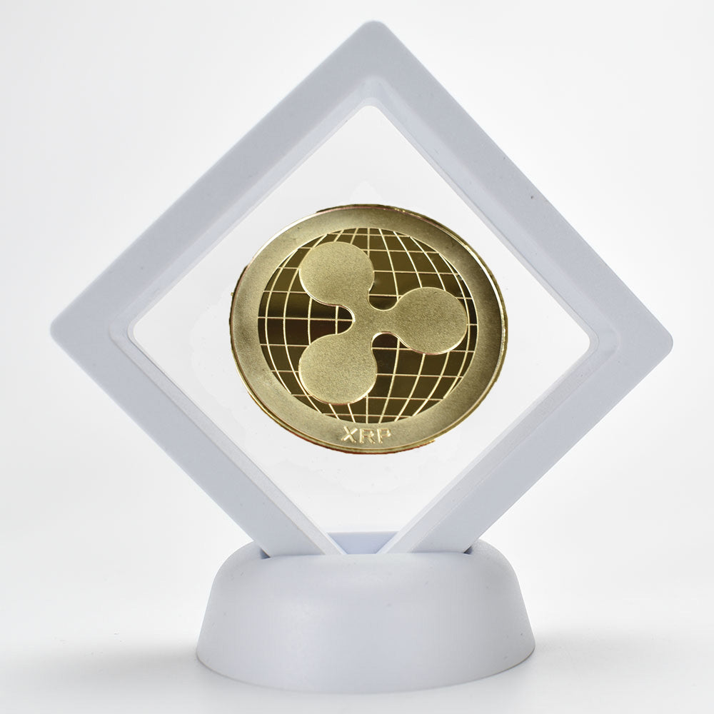 Bitcoin Coin With Showing Stand