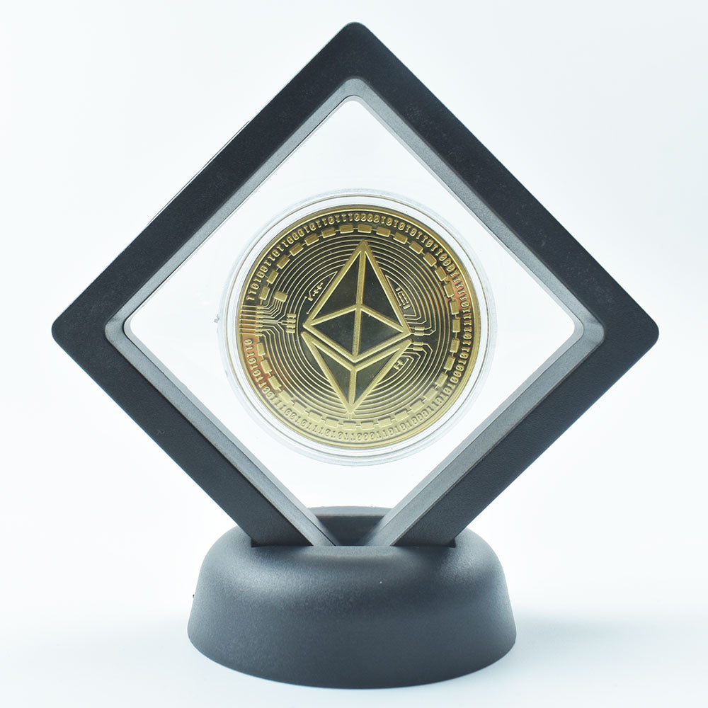 Bitcoin Coin With Showing Stand