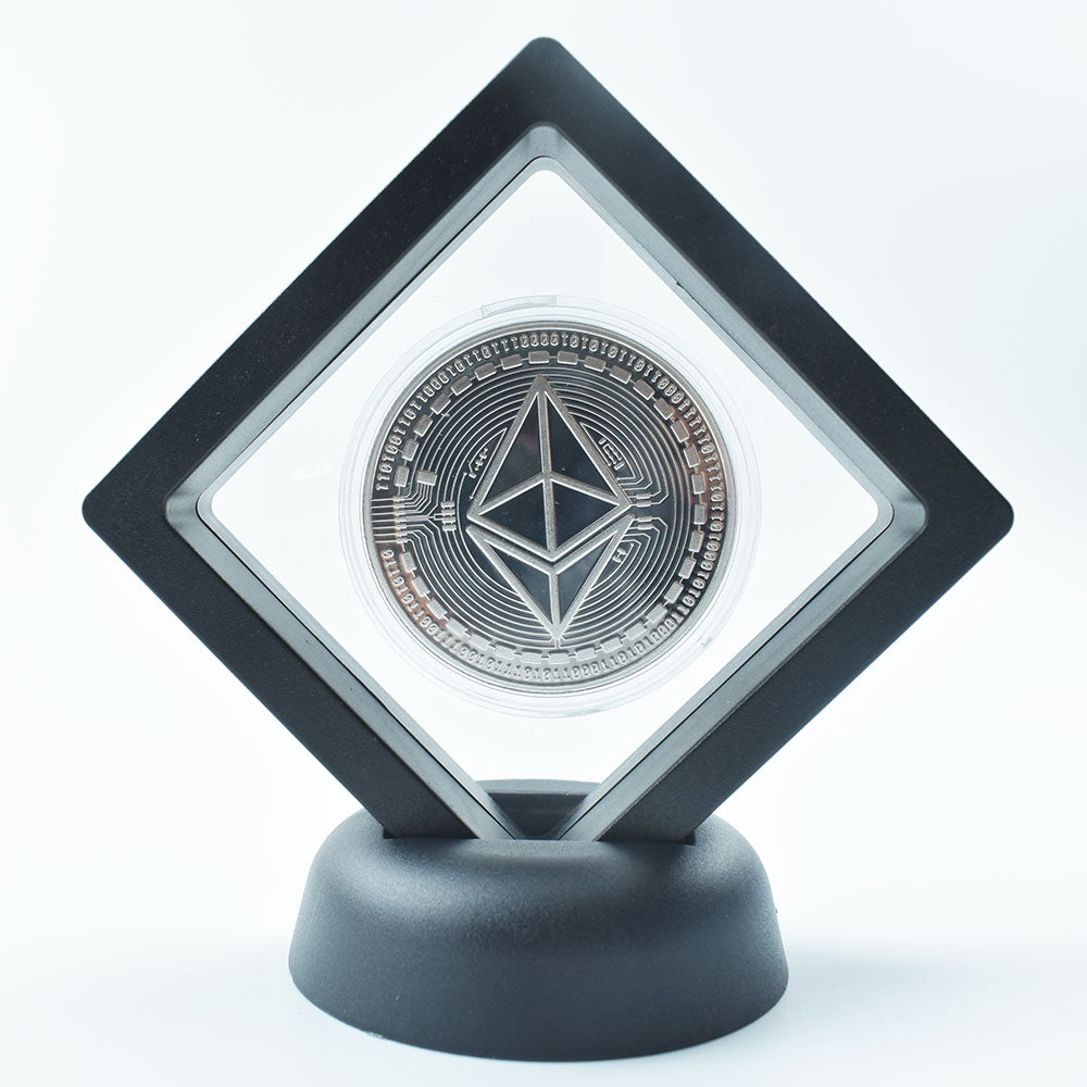 Bitcoin Coin With Showing Stand