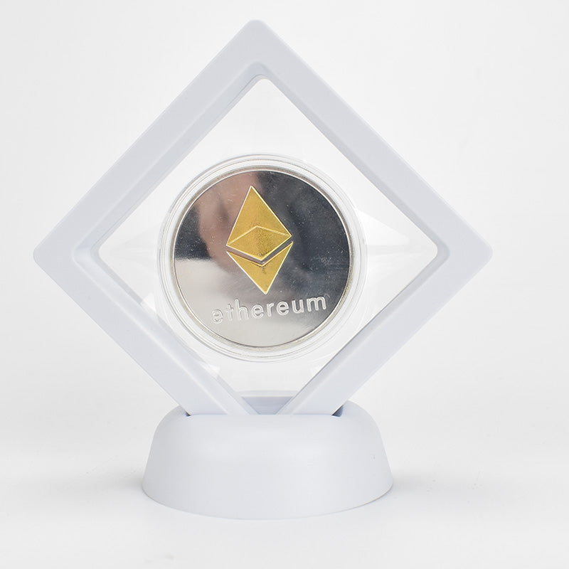 Bitcoin Coin With Showing Stand