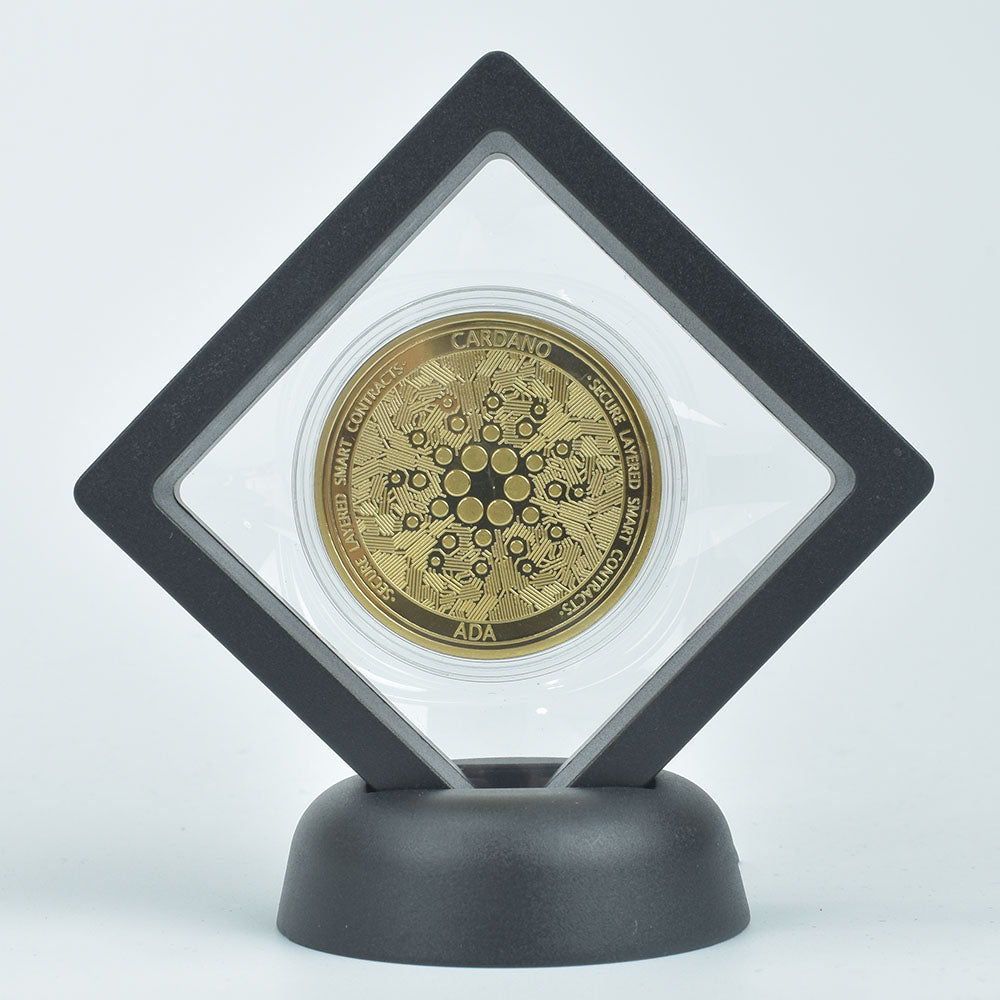 Bitcoin Coin With Showing Stand