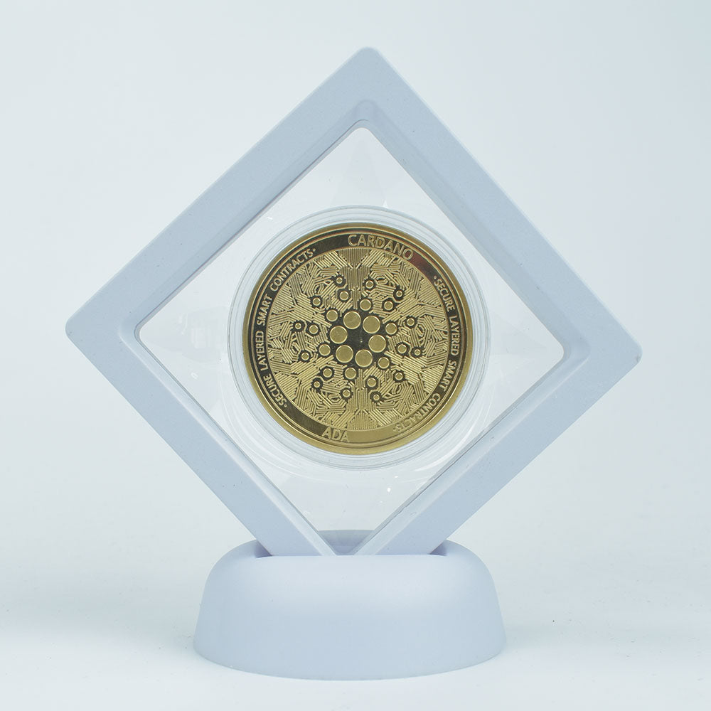 Bitcoin Coin With Showing Stand