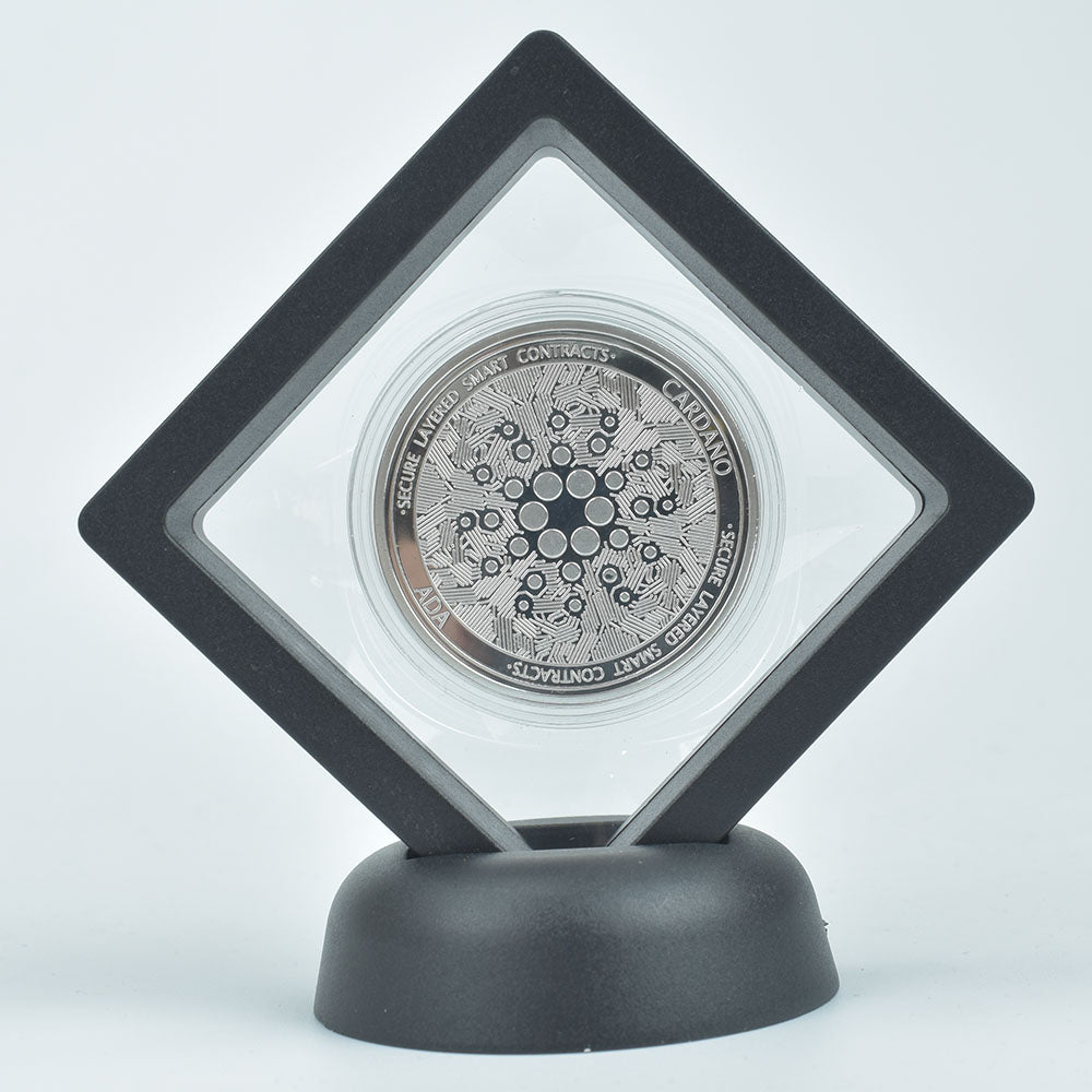 Bitcoin Coin With Showing Stand