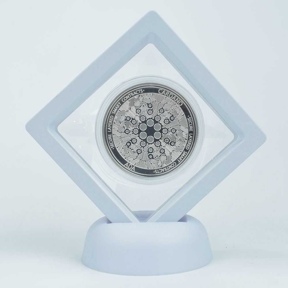 Bitcoin Coin With Showing Stand