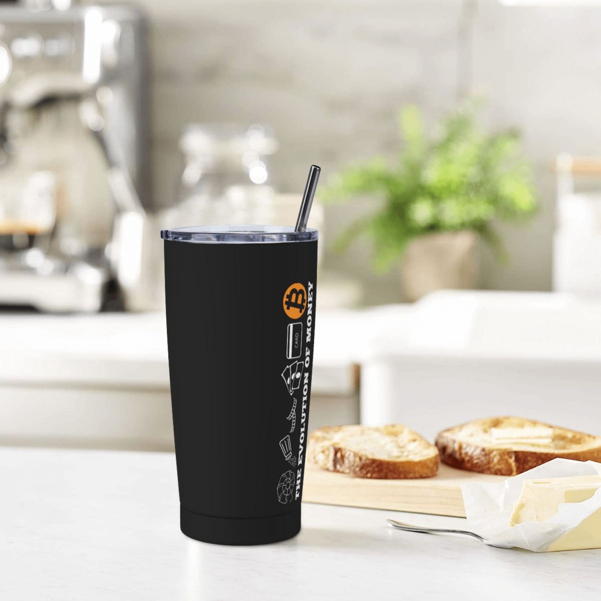 Bitcoin The Evolution Of Money Thermal Cup